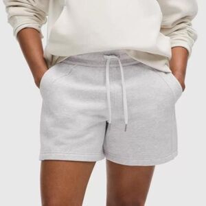 Lululemon scuba shorts heather light grey